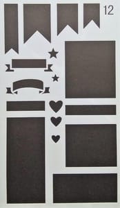 Stencil - 4"*7" Design 12