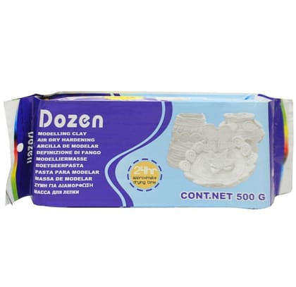 Dozen White Modelling Clay 500g