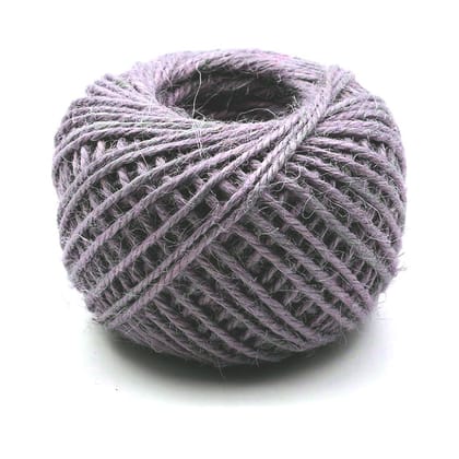 Jute Twine String 50 Meter Roll - Gray Color 3 Ply - 2mm Diameter