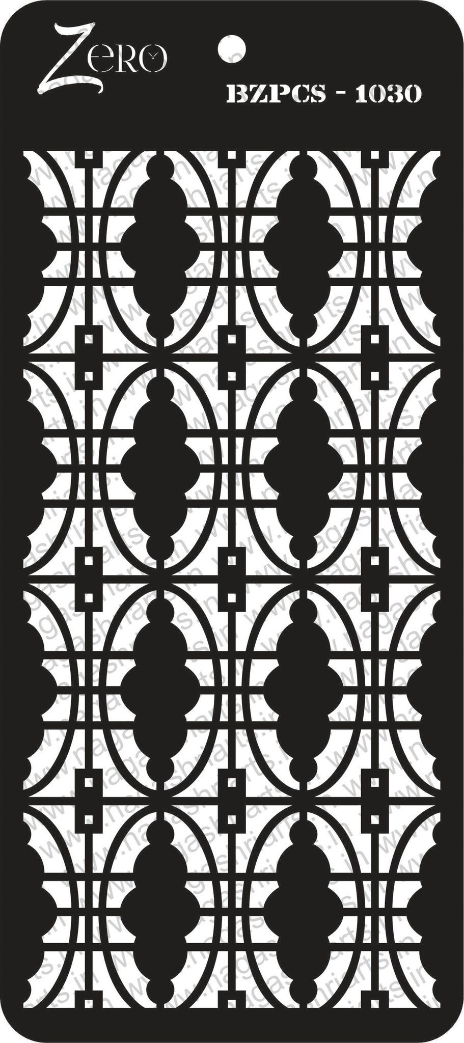 Brand Zero Pratibimb Craft Stencil - Select Your Preferred Size - Code: BZPCS-1030