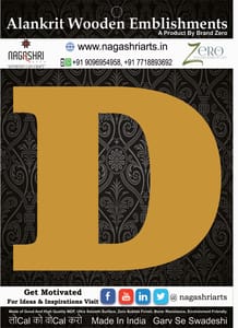 Brand Zero Alphabets, Numbers, Monograms - Upper Case D - CLBBT Font - Select Your Preference