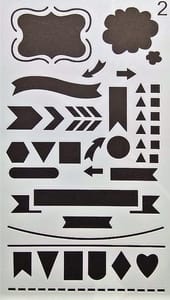 Stencil - 4"*7" Design 2
