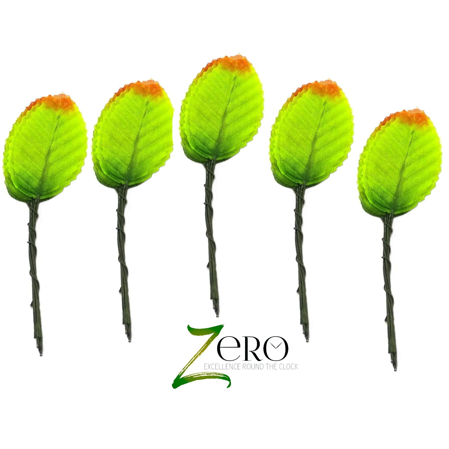 Bunch of 50 Pcs Hand Made Fabric Leaves - Multi Color