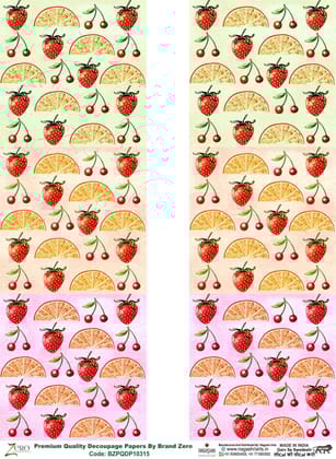 Brand Zero Premium Quality Decoupage Paper Pack of Two - Design Code: BZPQDP10315