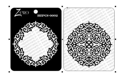 Brand Zero Pratibimb Craft Stencil - Code: BZPCS-0002