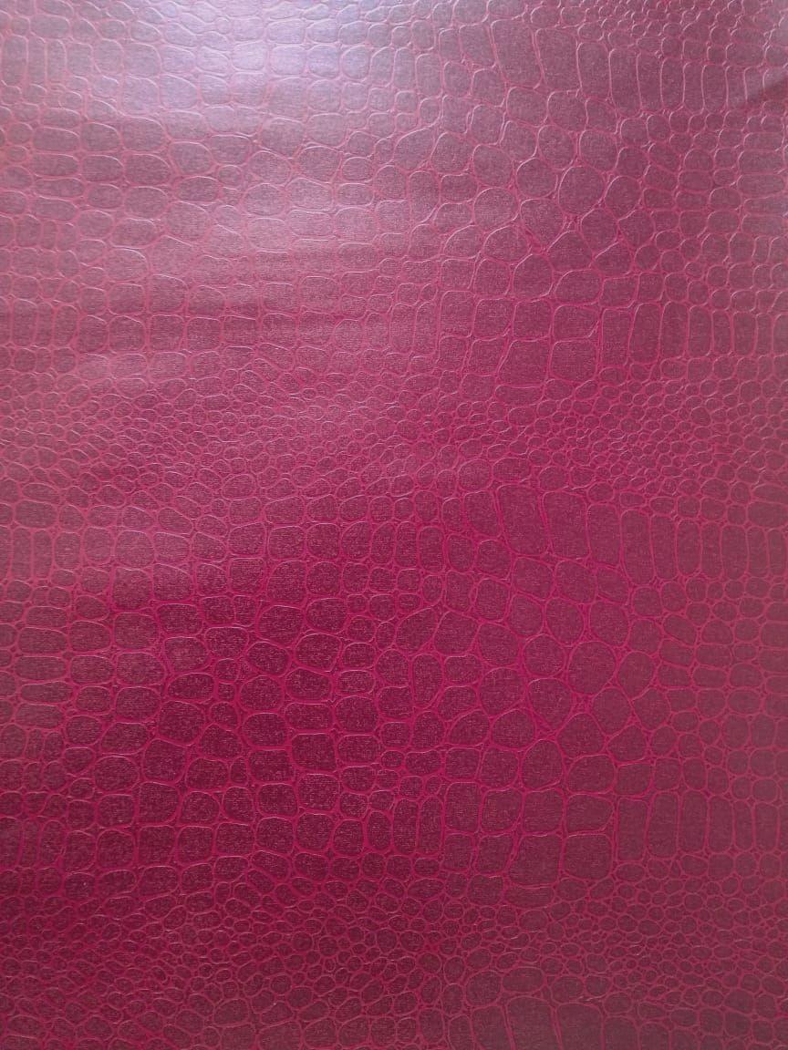 Brand Zero - Faux Leather Paper - Burgandy Color (Set of 5 Sheets)