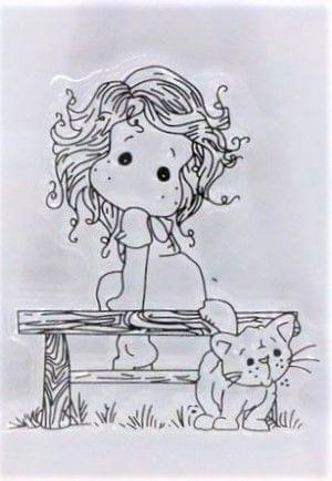 Clear Stamps Imported - Lovely Girls Design 21 - 9cm*6cm