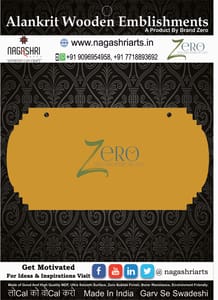 Brand Zero MDF Designer Name Plate BZDNP004