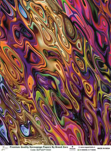 Brand Zero Premium Quality Decoupage Paper Pack of Two - Design Code: BZPQDP10020