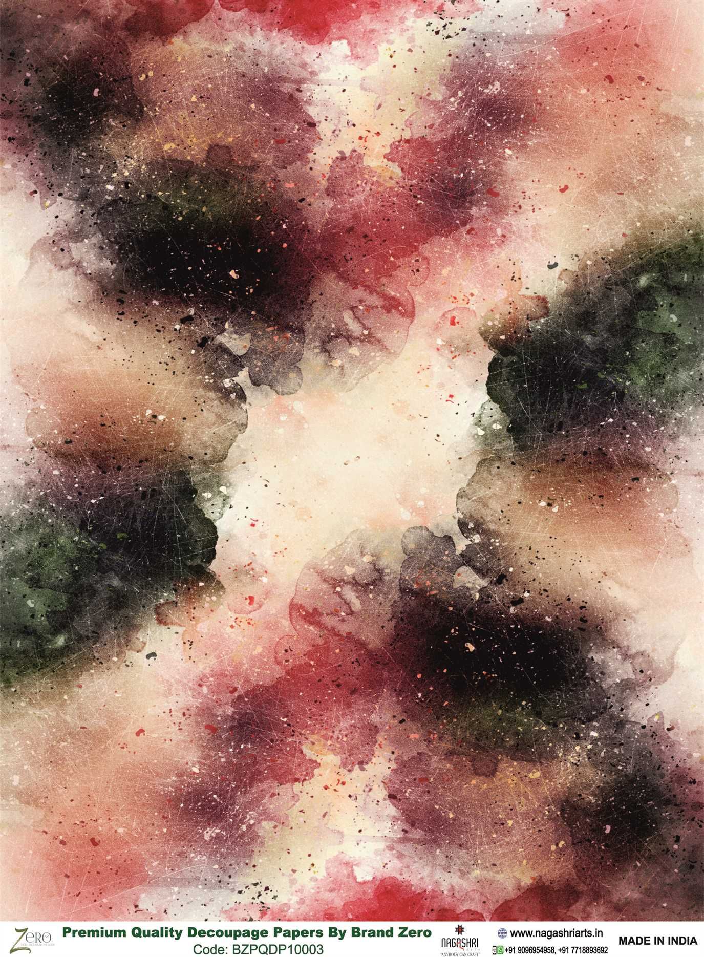 Brand Zero Premium Quality Decoupage Paper Pack of Two - Design Code: BZPQDP10003