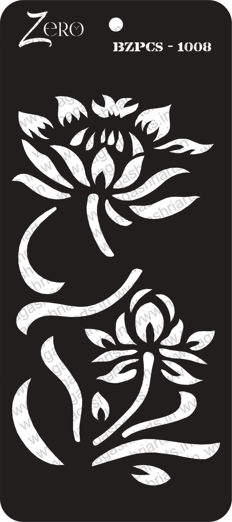 Brand Zero Pratibimb Craft Stencil - Code: BZPCS-1008