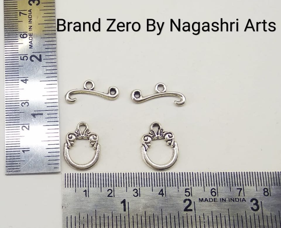 Brand Zero Silver Metal charms - Pack of 2 pcs