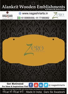 Brand Zero MDF Designer Name Plate BZDNP011