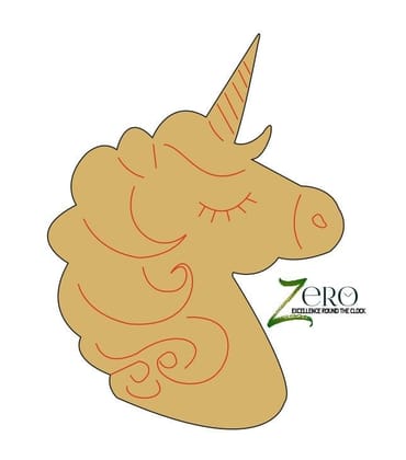 Brand Zero Pre Marked MDF Base - Unicorn Design 2 - Select Your Preference Of Size & Thickness