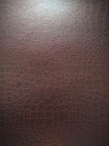 Brand Zero - Faux Leather Paper - Brown Color Design 3 (Set of 5 Sheets)