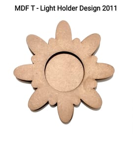 Brand Zero MDF Tea Light Holder Double Layer - Design BZMDFTEALHDDL2011