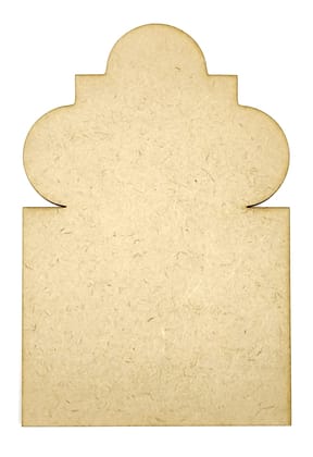 Brand Zero Plain MDF Diy Jharokha Base - Single Base Layer - Design BZJSBL10008 - Select Your Preference Of Size & Thickness