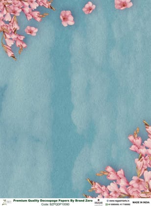 Brand Zero Premium Quality Decoupage Paper Pack of Two - Design Code: BZPQDP10090