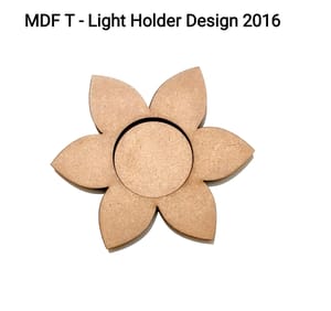 Brand Zero MDF Tea Light Holder Double Layer - Design BZMDFTEALHDDL2016