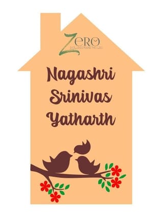 Brand Zero MDF Designer Name Plate - House Design 1