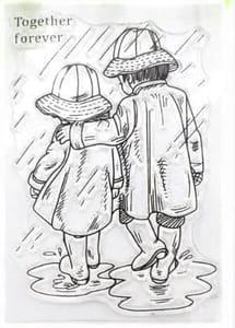 Clear Stamps Imported - Together Forever 6cm * 9cm