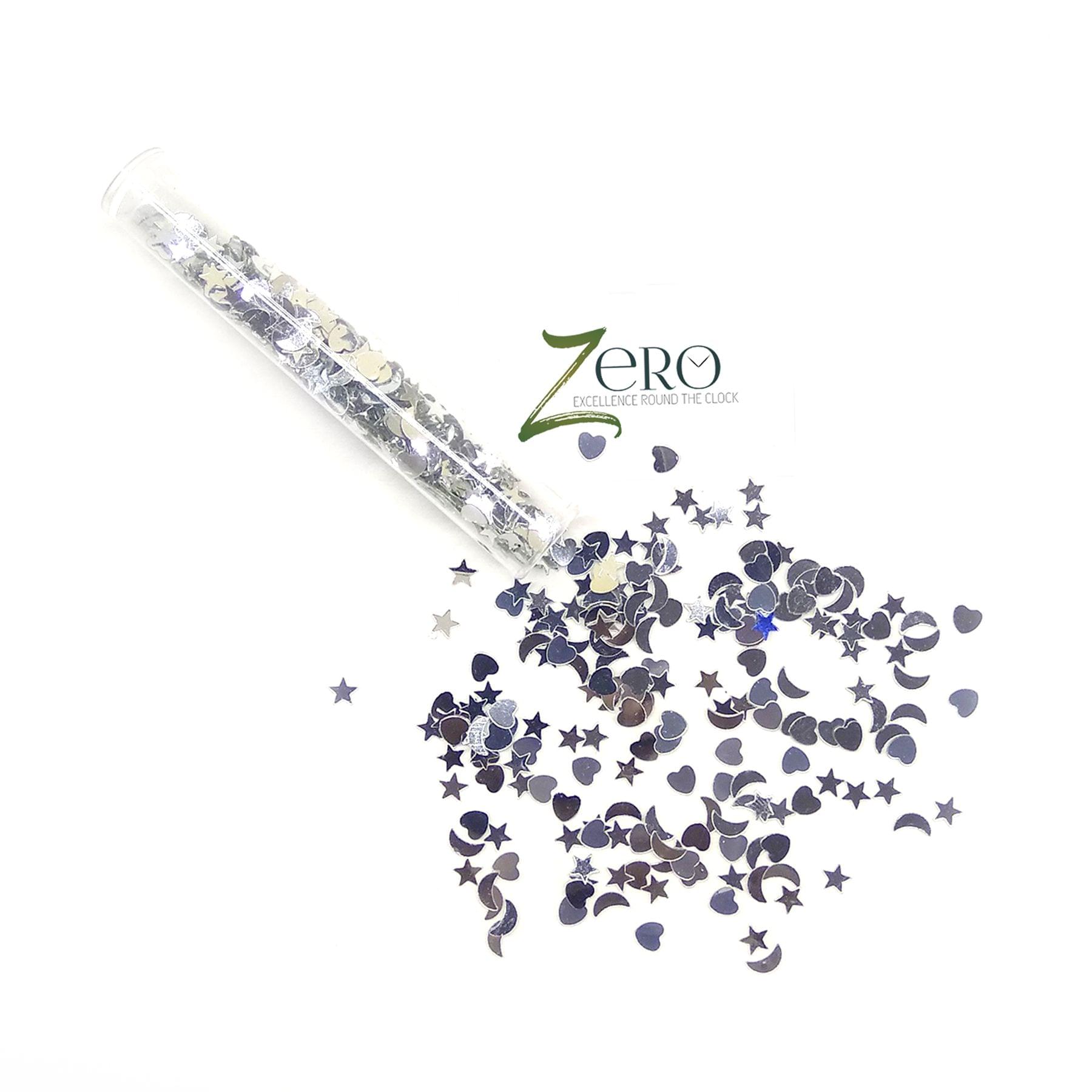 Brand Zero - Metallic Glitters - Silver Color Single Tube