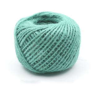 Jute Twine String 50 Meter Roll - Light Blue Color 3 Ply - 2mm Diameter