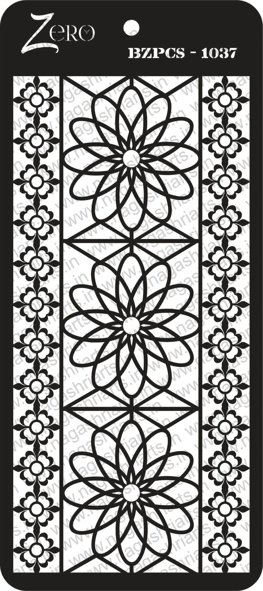 Brand Zero Pratibimb Craft Stencil - Select Your Preferred Size - Code: BZPCS-1037