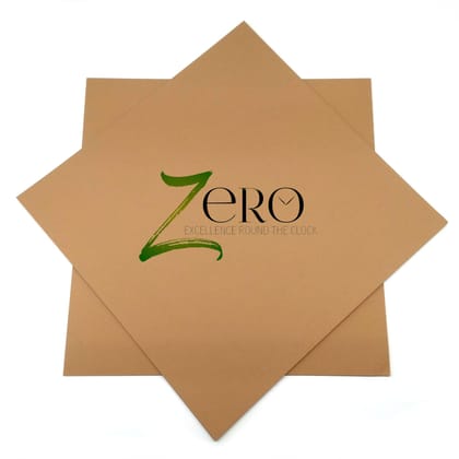 Brand Zero 250 Gsm Card Stock - 12 By 12 Inches Pack of 10 - Tortilla Brown Colour