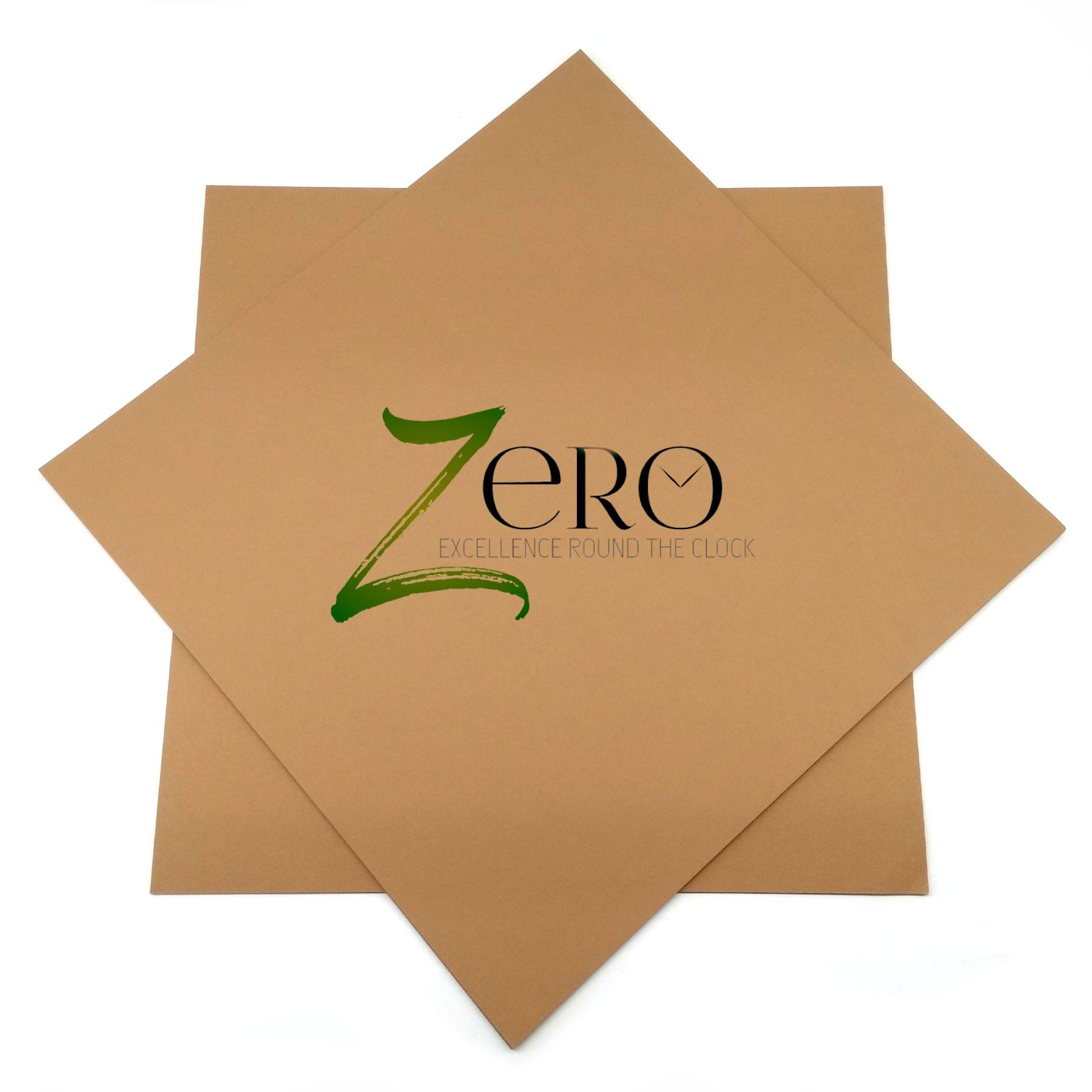 Brand Zero 250 Gsm Card Stock - 12 By 12 Inches Pack of 10 - Tortilla Brown Colour