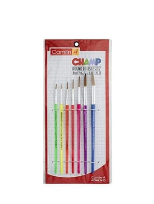 Camlin Champ Round Brush Set - Pack of 7 (Multicolor) Camlin Champ Round Brush Set - Pack of 7 (Multicolor)