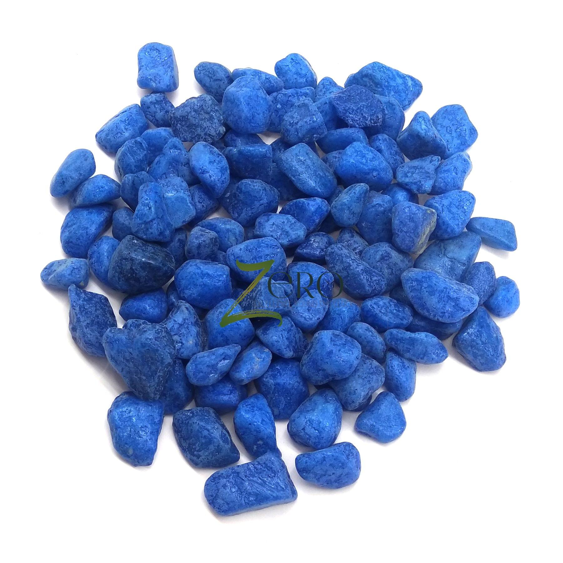 Brand Zero - Ultramarine Color Pebbles Glossy Stones - 200 Gms