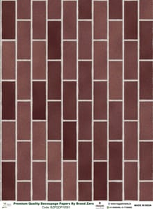 Brand Zero Premium Quality Decoupage Paper Pack of Two - Design Code: BZPQDP10051