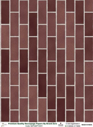 Brand Zero Premium Quality Decoupage Paper Pack of Two - Design Code: BZPQDP10051