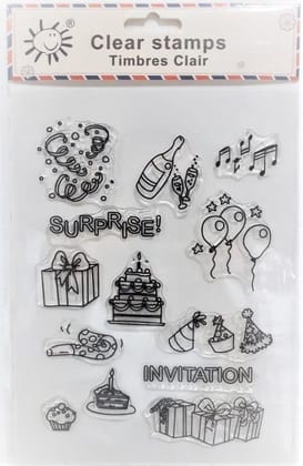 Clear Stamps Imported - Surprise - 6.5" * 8.0"