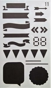 Stencil - 4"*7" Design 11