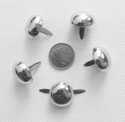20 mm SS Chrome Finish Brads  - 5 pcs
