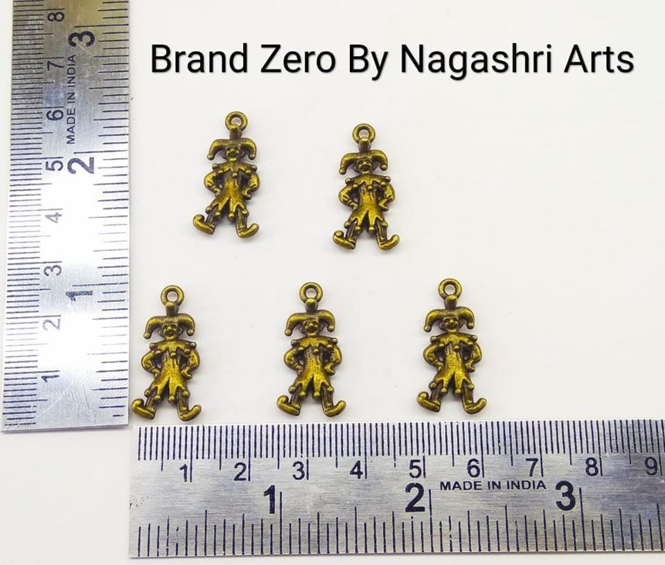 Brand Zero Joker Metal charms - Pack of 5 pcs