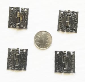 Brand Zero Antique Designer Small Size Hinges  - Pack of 4 pcs