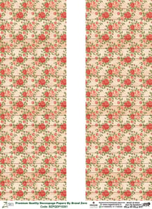 Brand Zero Premium Quality Decoupage Paper Pack of Two - Design Code: BZPQDP10261