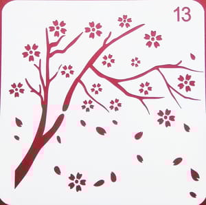 Imported Stencils- 5"*5"- Floral Branches