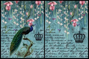 Brand Zero Luxury Speciality Decoupage Paper - Mayura