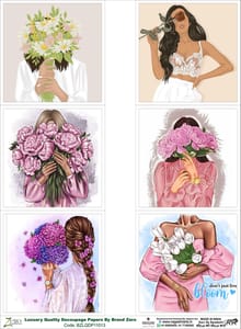 Brand Zero Luxury Speciality Decoupage Paper - BZLQDP11013