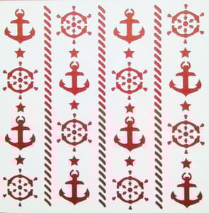 Anchor Background Stencil