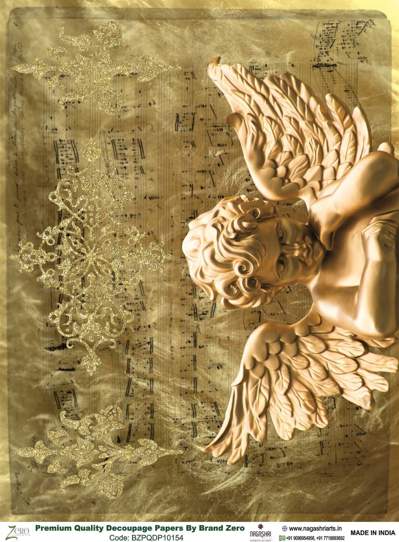 Brand Zero Premium Quality Decoupage Paper Pack of Two - Design Code: BZPQDP10154