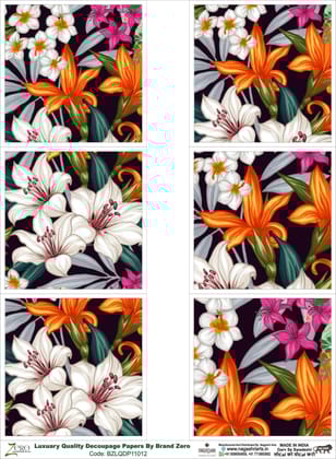 Brand Zero Luxury Speciality Decoupage Paper - BZLQDP11012