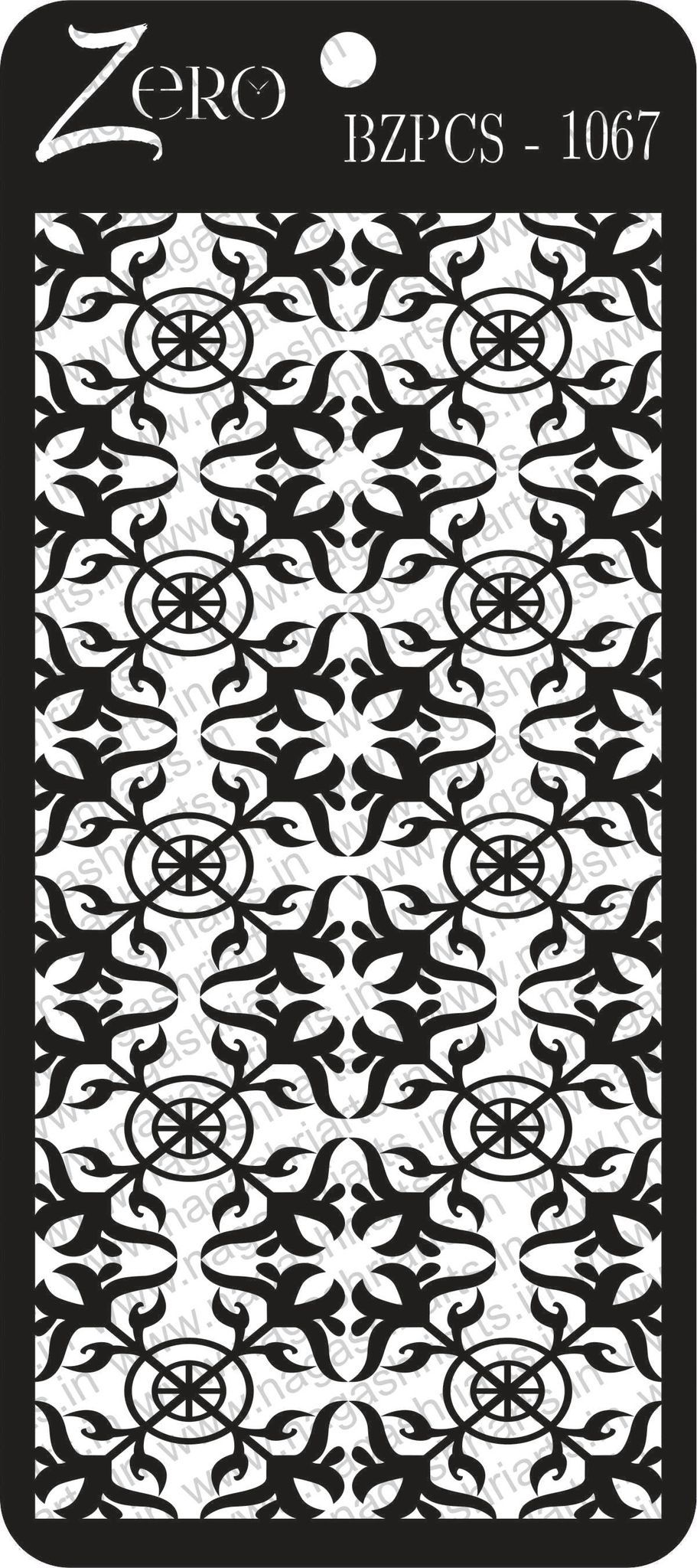 Brand Zero Pratibimb Craft Stencil - Code: BZPCS-1067 - Select Your Preferred Size