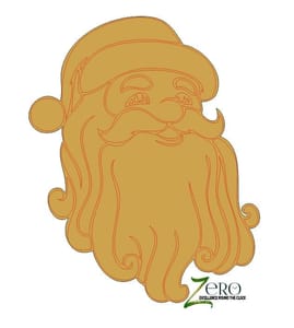 Brand Zero Pre Marked MDF Base - Santa Claus Design 3 - Select Your Preference Of Size & Thickness