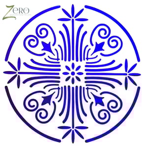 Imported Stencils- 5"*5"- Floral Graphic Mandala Design Background 13
