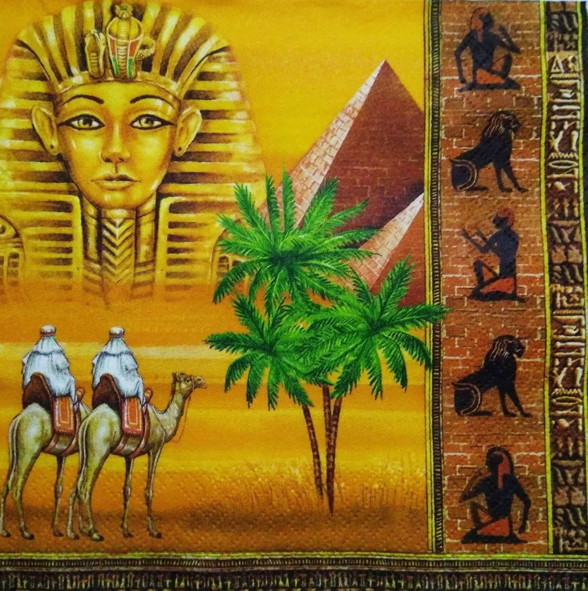 Decoupage Napkin / Tissue papers - 33cm by 33cm - Egypt 1